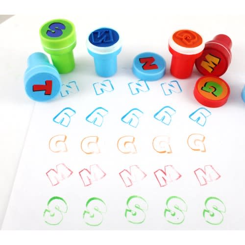 Kids Diy Self Inking 26 Piece Letter Stamp Set