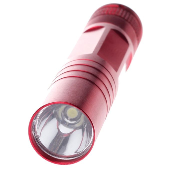 LED Flashlight Torchlight Waterproof Torch Light 6 Sides Mini Flashlight Torch Red