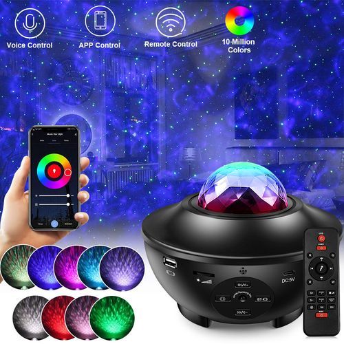 Tuya Galaxy Light Projector Night Lamp Rgb Starry Sky With Smart Wifi&Bluetooth Voice Control