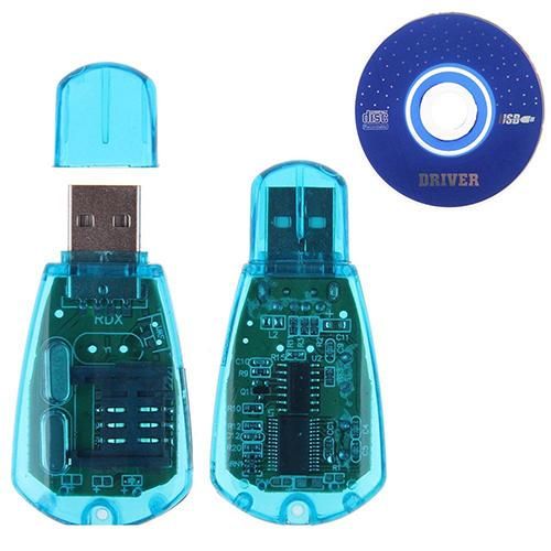 USB Cellphone Standard SIM Card Reader Copy Cloner Writer-