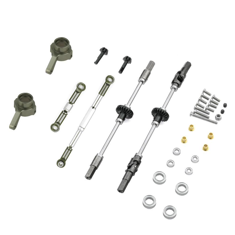 Metal Steel Gear Front & Rear Axle Bridge Steering Cup Kit