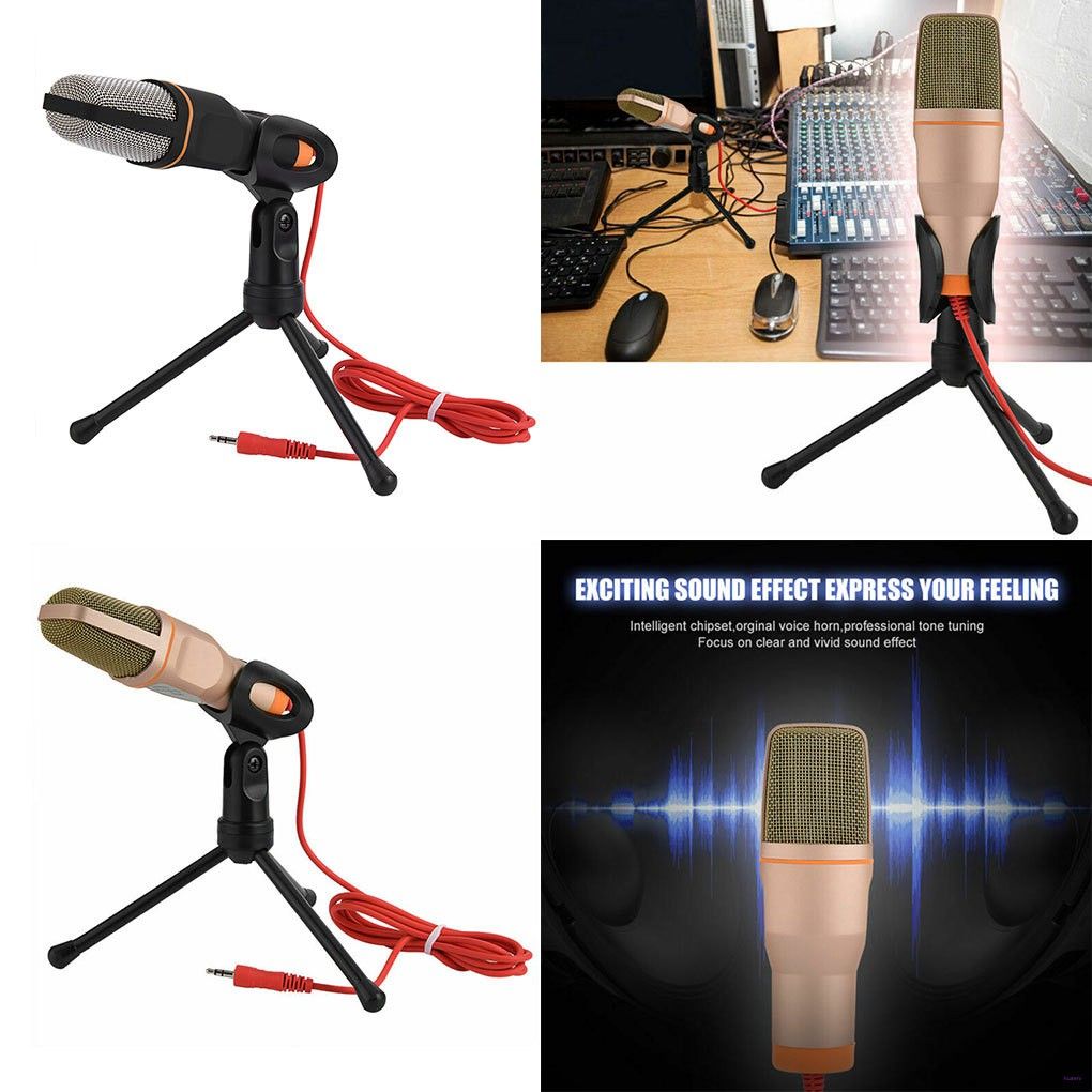 Desktop Microphone With Tripod, Suitable For Recording Live Singing And Other Purposes Such As Online Singing, Video Conferencing, Chatting, Etc