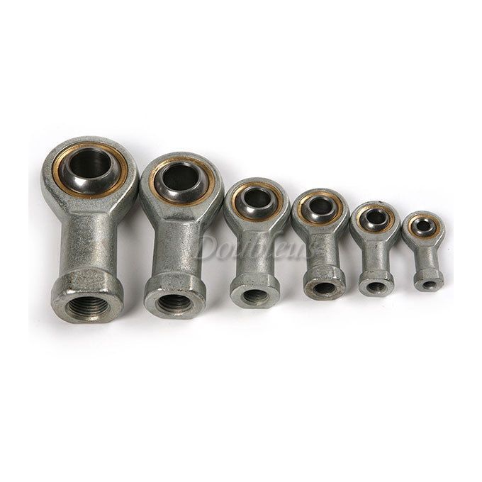 8mm M8 Oscillating Rose Ball Joint Stainless Steel Threaded Rod End