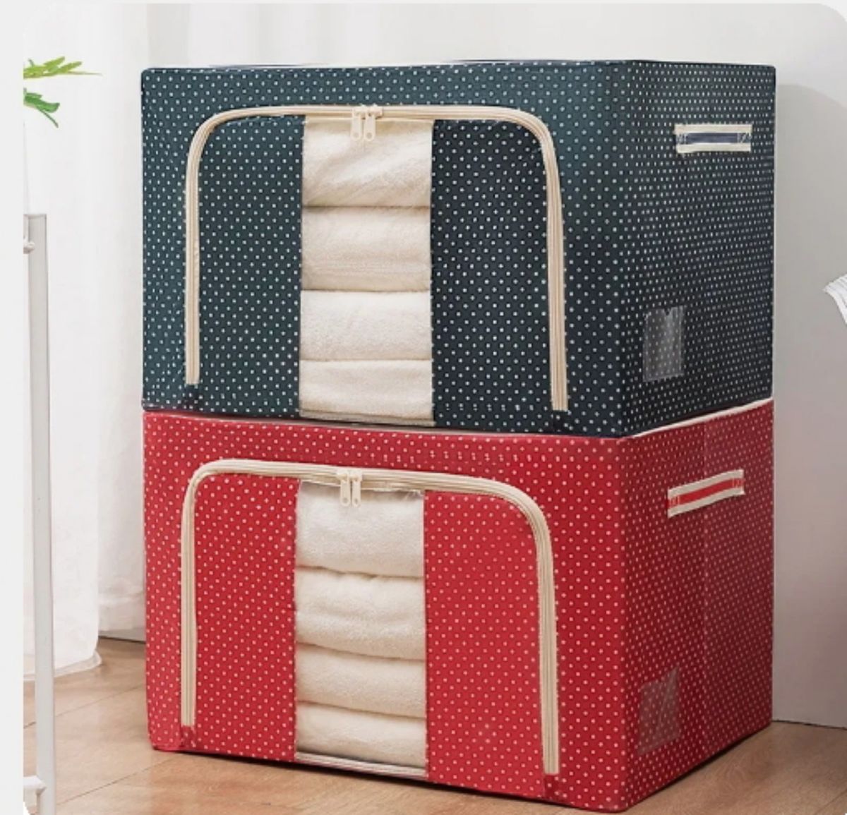 2Pcs  Large Capacity Storage Box Foldable