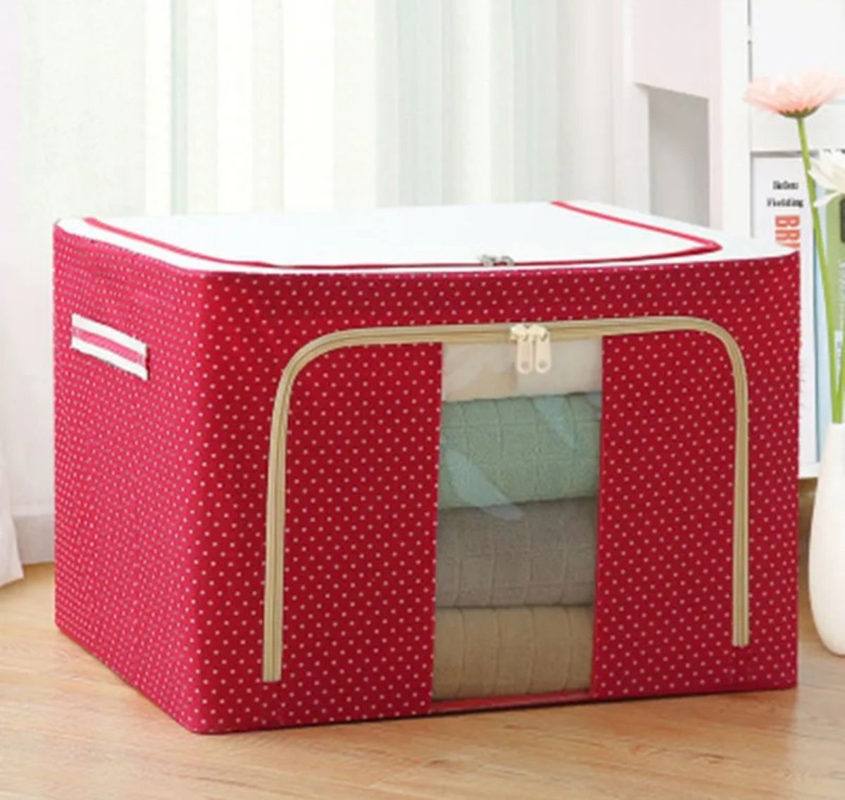 2Pcs  Large Capacity Storage Box Foldable