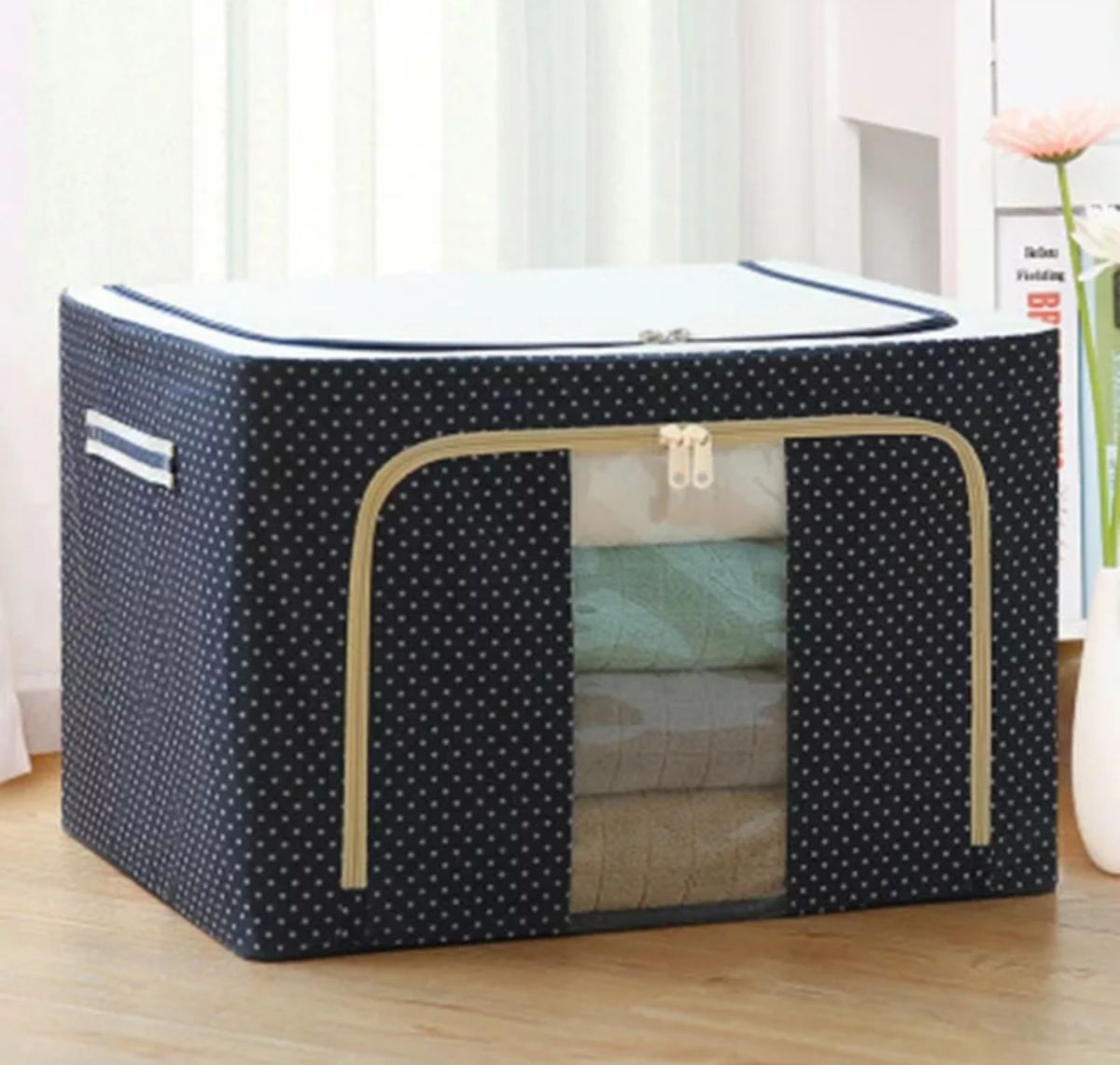 2Pcs  Large Capacity Storage Box Foldable