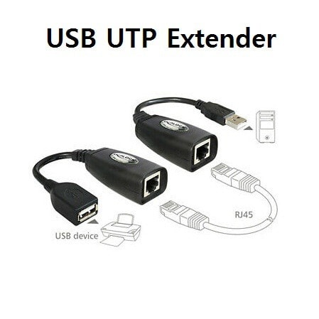 Usb 2.0 To Rj45 Lan Extender Over Cat5 Cat5e Cat6 Cable