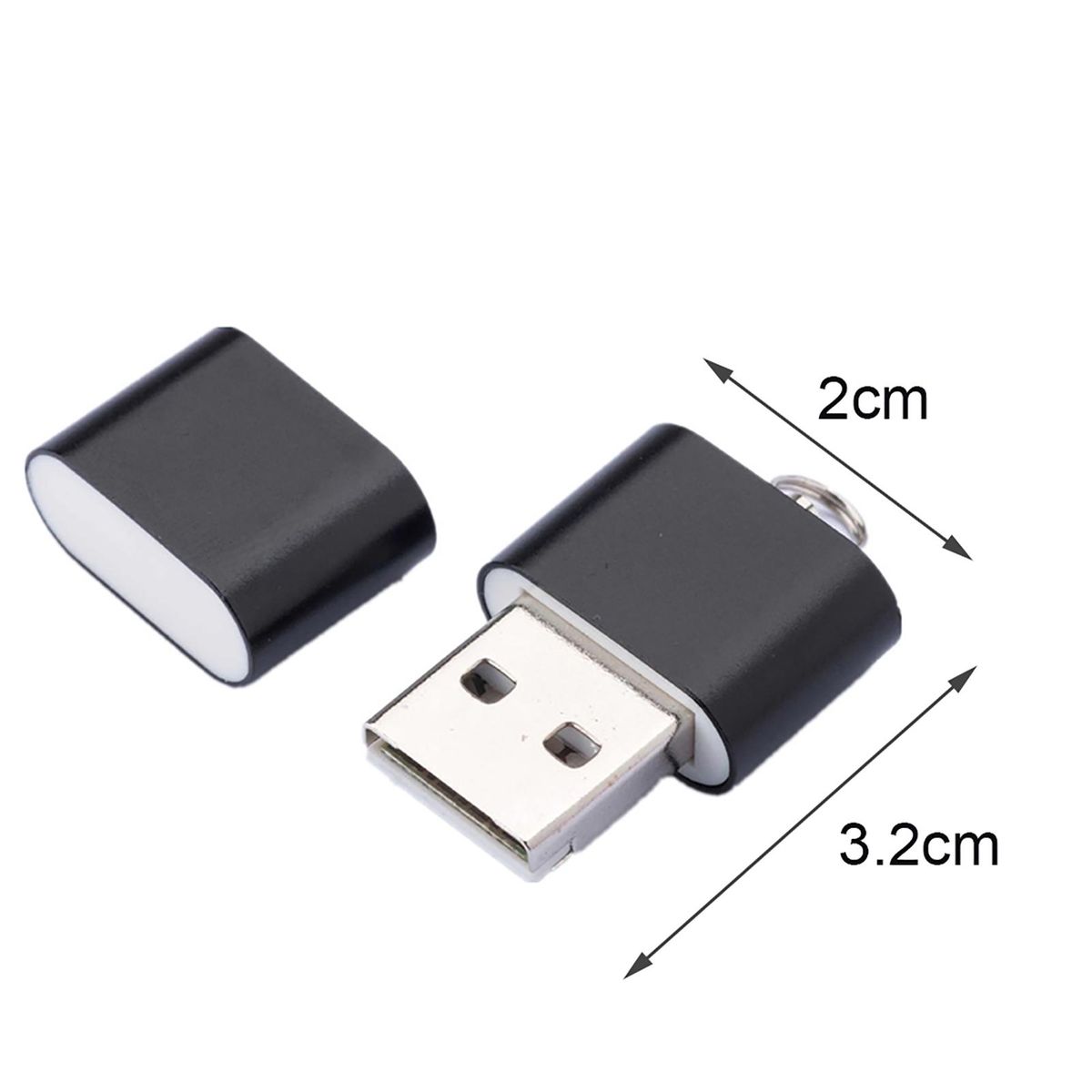 Card Reader Mini High Speed Aluminum Alloy Mini Card-Golden