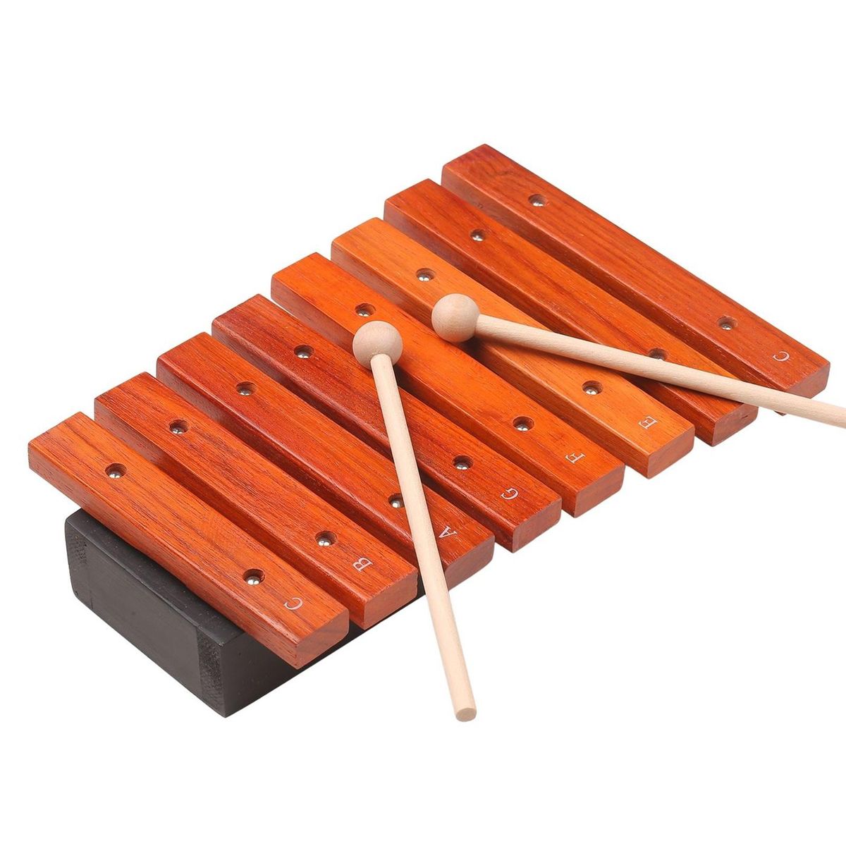 Musical Instrument 8 Notes Wood Xylophone Includes 2 Wooden Mallets Music Toys Percussion Instrument