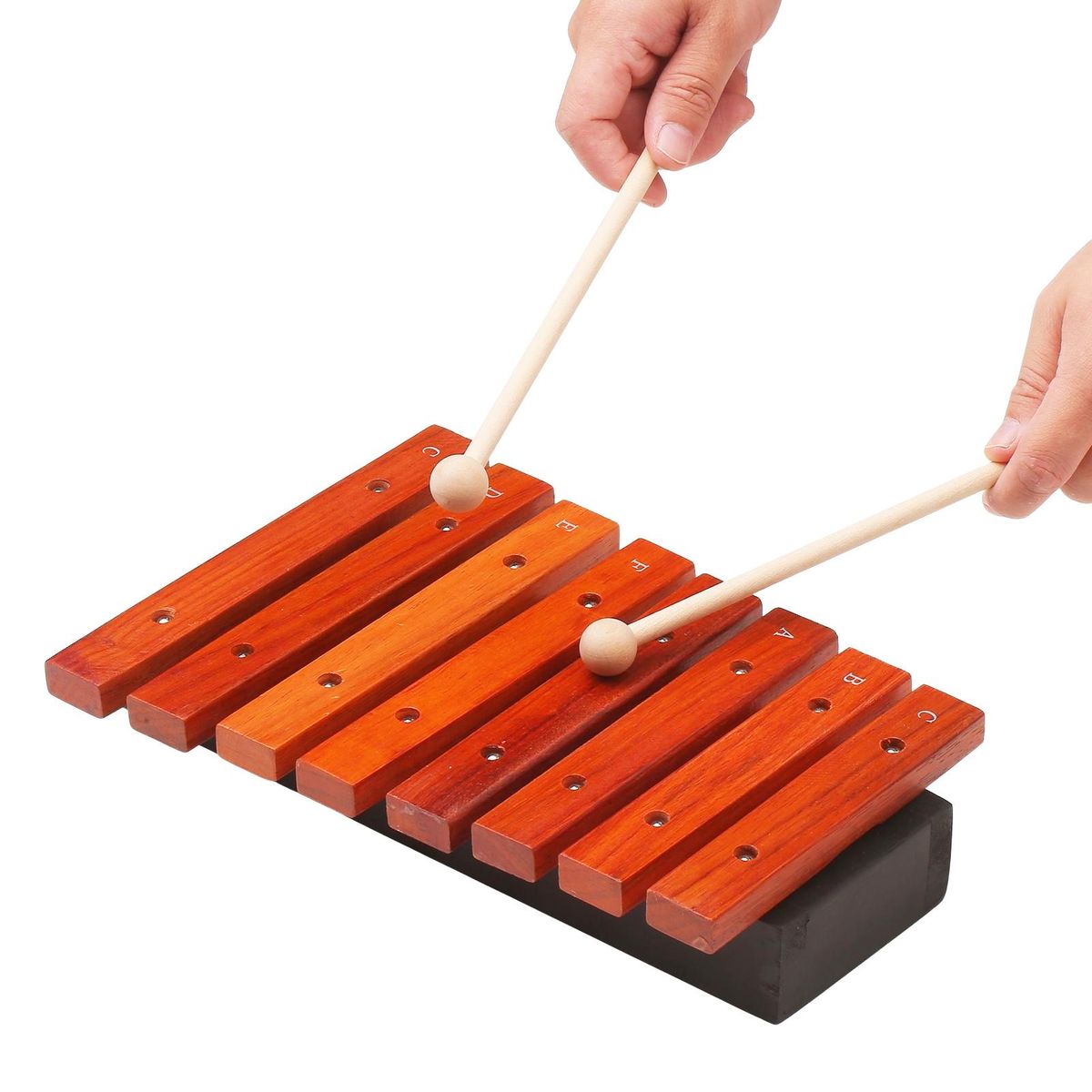 Musical Instrument 8 Notes Wood Xylophone Includes 2 Wooden Mallets Music Toys Percussion Instrument