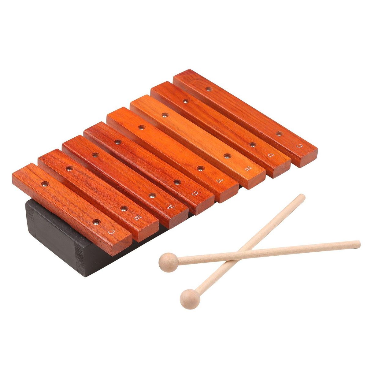 Musical Instrument 8 Notes Wood Xylophone Includes 2 Wooden Mallets Music Toys Percussion Instrument