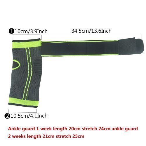 Black Ankle Protective Padding Sports Pressure Strap Fitness