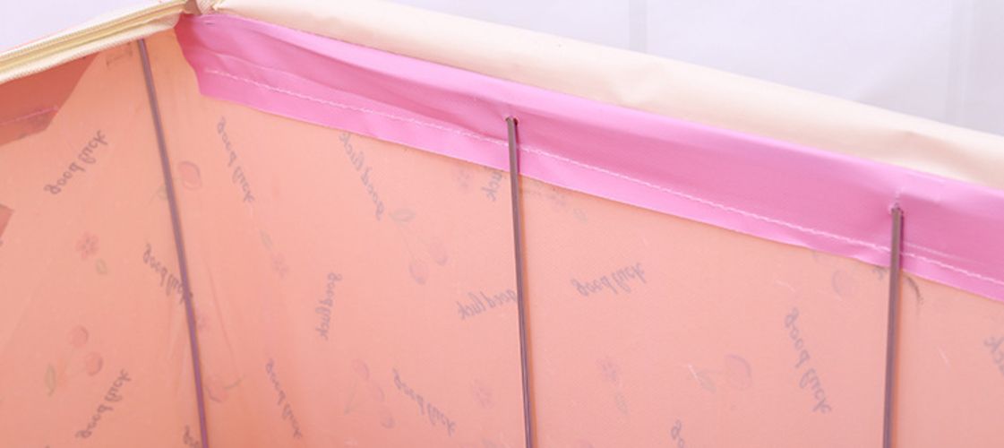 66L Folding Storage Box Dirty Clothes Collecting Case Non Woven Fabric With Zipper Moisture Proof Quilt Storage Box