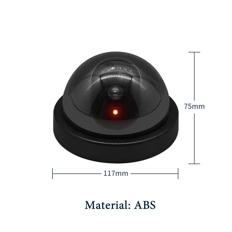 Wireless Black/White Dummy Camera  Plastic Dome CCTV Security Camera With Flashing Led Surveillance System Indoor Outdoor