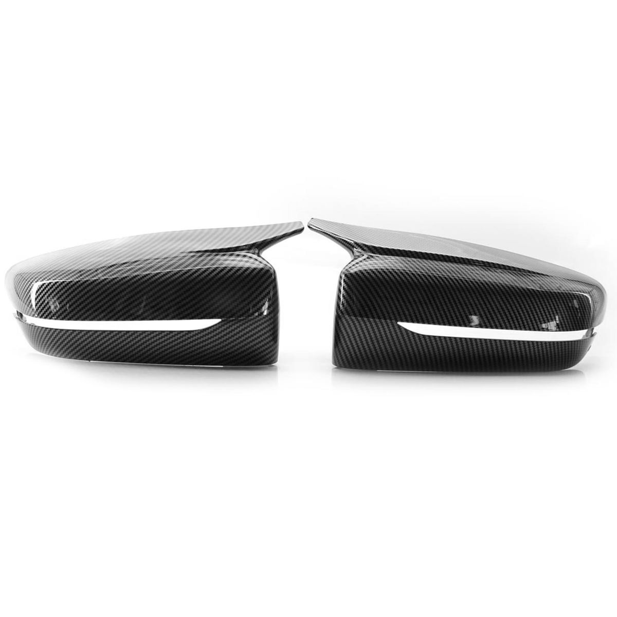 M Style Carbon Fiber Door Side Mirror Covers Replacement For