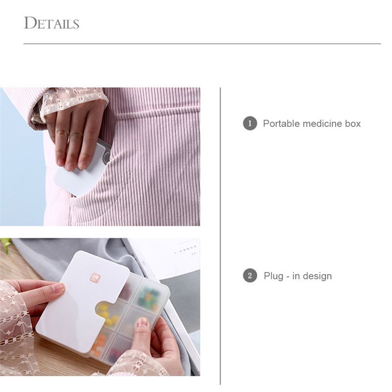 Daily Pill Case Medicine Drug Pills Organizer Storage Boxs Portable Pharmacy Capsule Tablet Container Empty Pillbox Cases