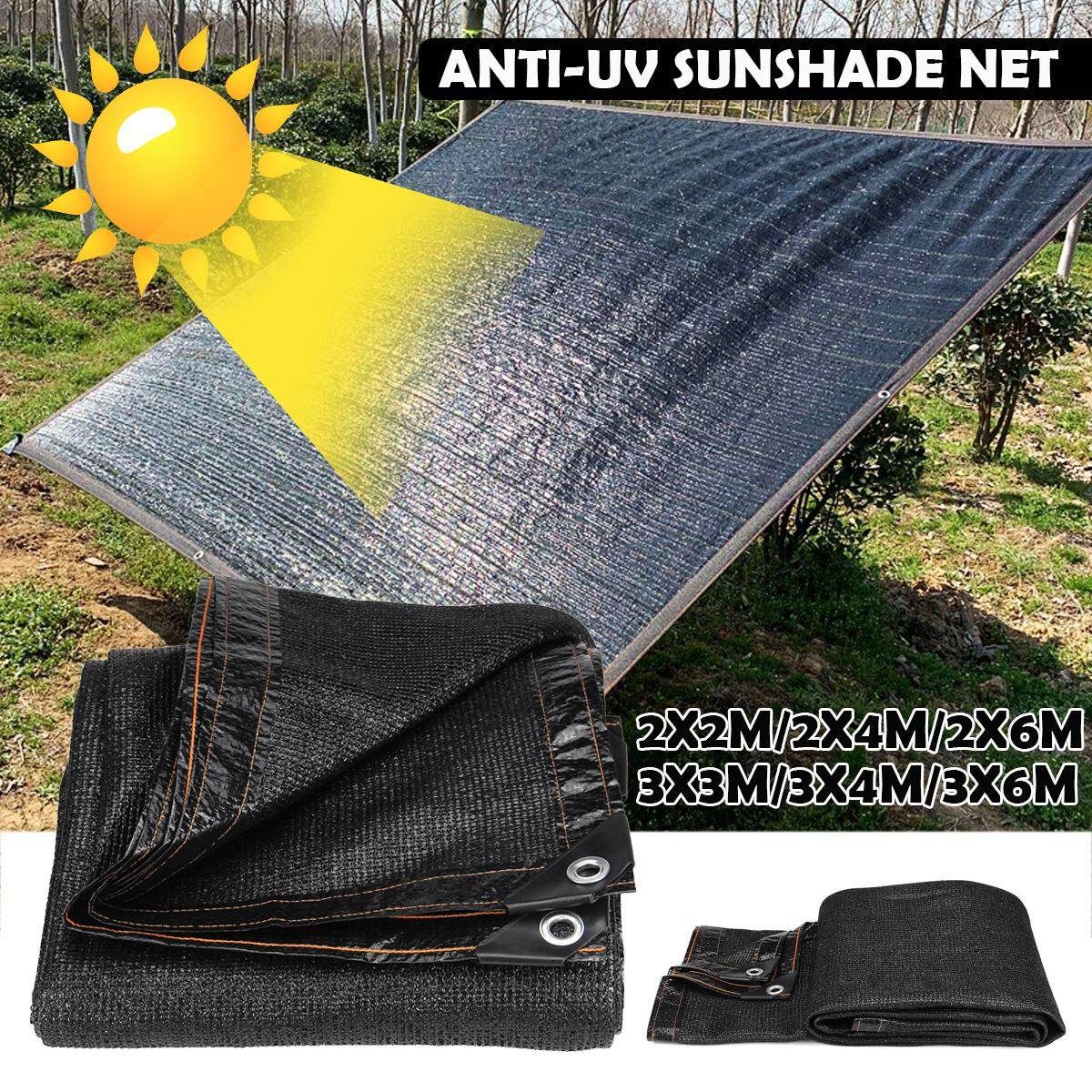 Anti-UV Sunshade Net Outdoor Garden Sunscreen Sunblock Shade Cloth Net Plant Black