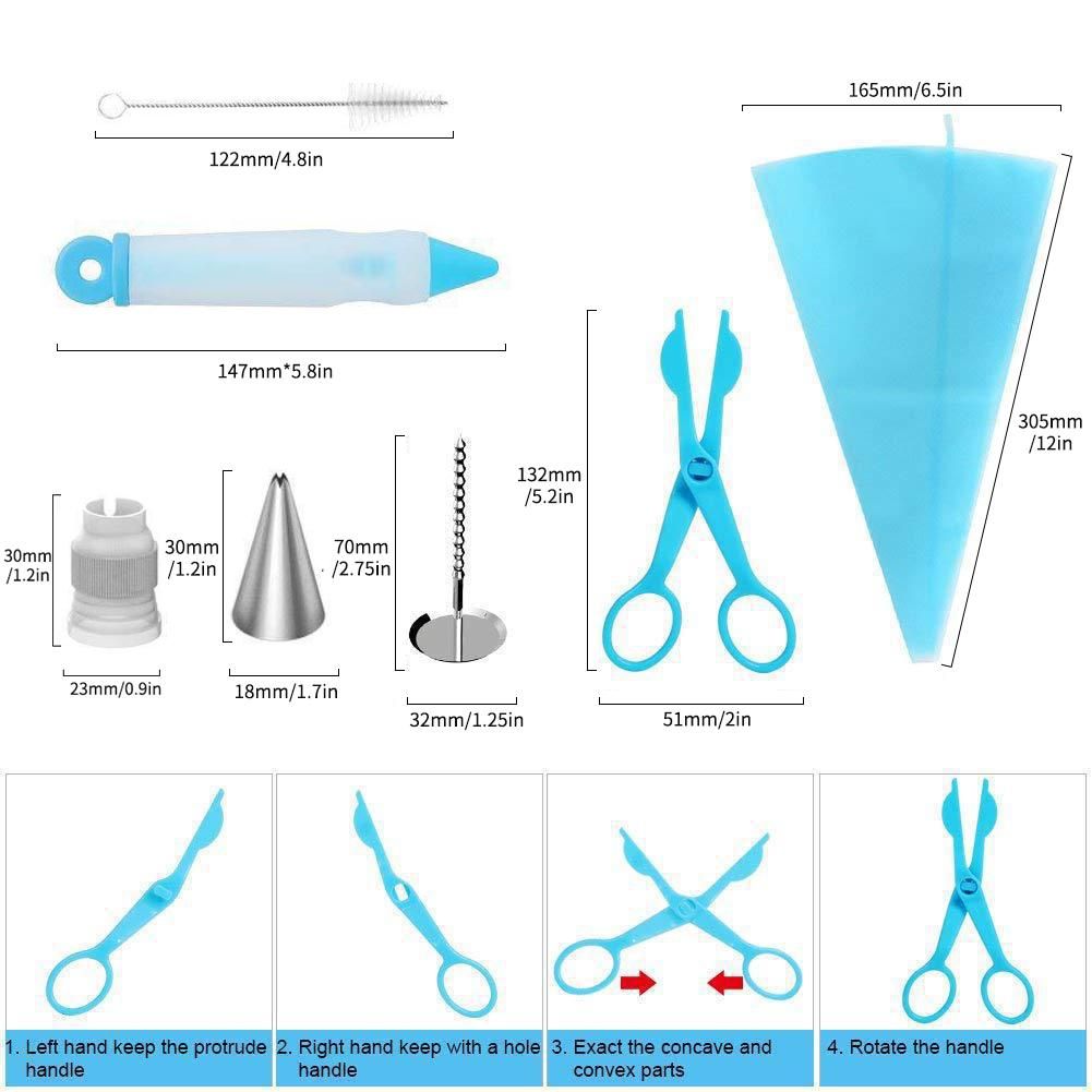 236pcs Cake Decorating Mouth Set Cake Decorating Tool Cupcake Decorating Kit Cookie Decorating Supplies