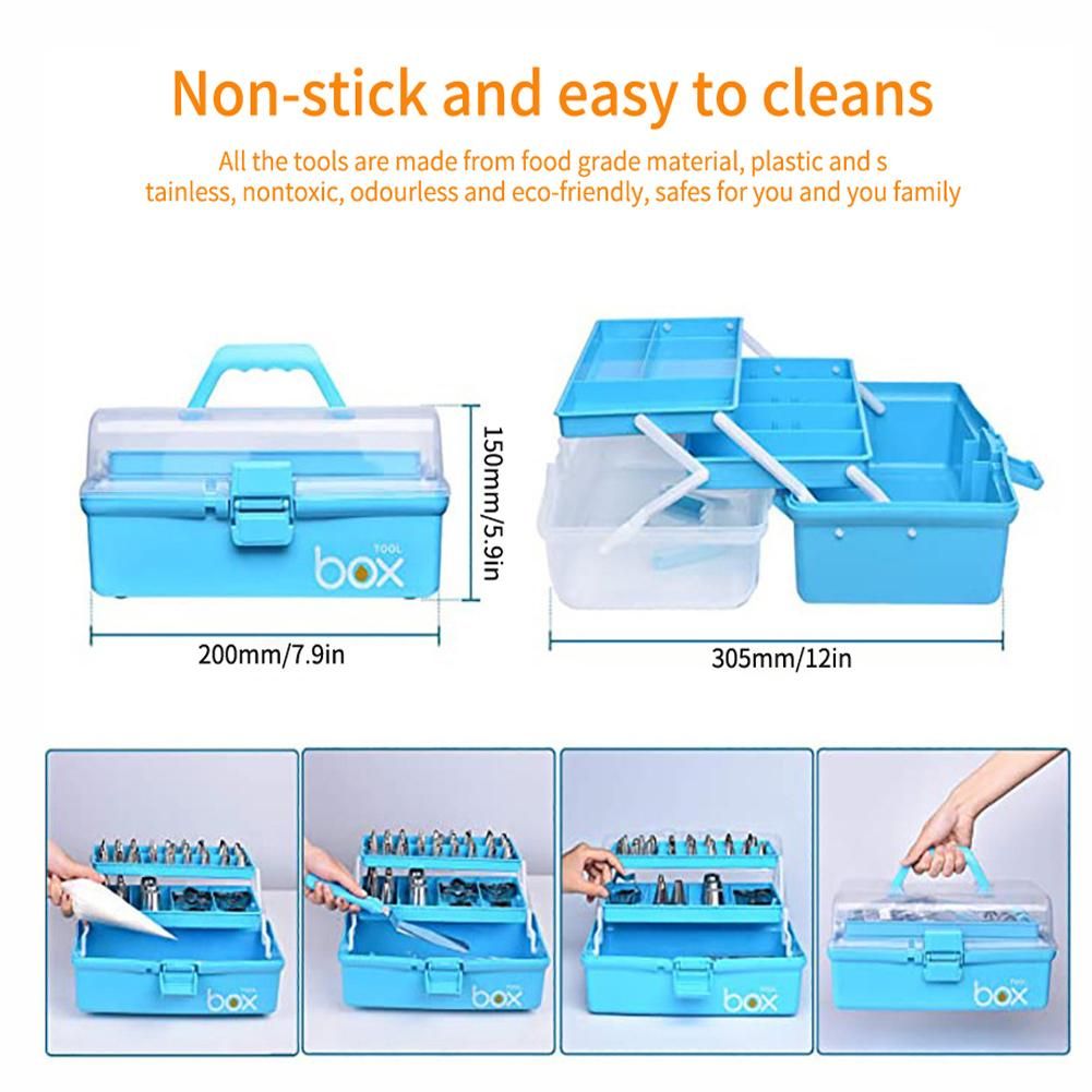 236pcs Cake Decorating Mouth Set Cake Decorating Tool Cupcake Decorating Kit Cookie Decorating Supplies
