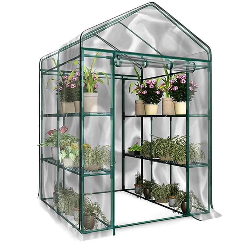 PVC Tier Mini Household Plant Greenhouse Cover Waterproof Anti-UV Plants Flowers Without Iron Stand