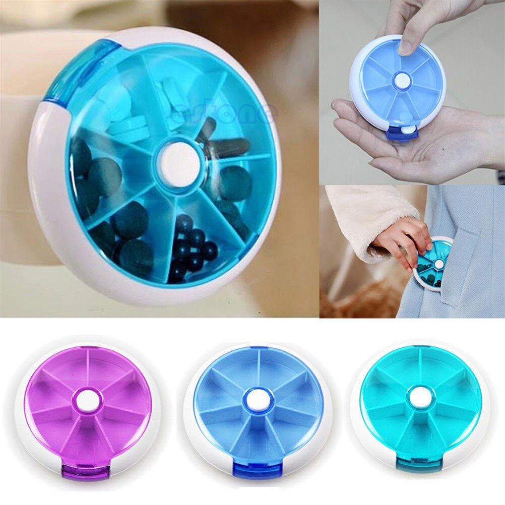 3PCS Weekly 7 Days Tablet Pill Box Holder Medicine Dispenser Storage