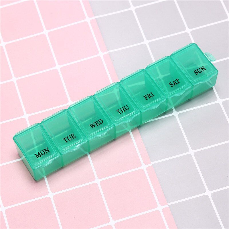 3PCS Weekly 7 Days Tablet Pill Box Holder Medicine Dispenser Storage