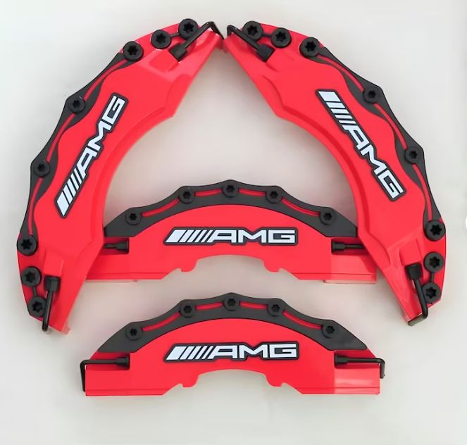 Caliper Covers - Red Brake Caliper Covers - 4 Pieces