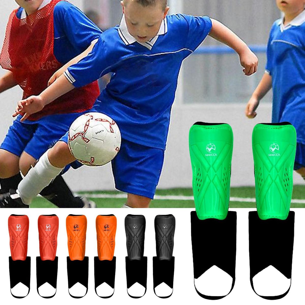 Soccer Leg Guards Proshield Football Shin Guards Leg for Adults Orange
