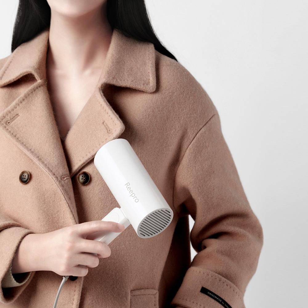 Reepro Mini Hair Dyer Travel Electric Hairdryer Quick Dry 1300W High Power Anion Portable Folding Hair Dryer Blower for Home Travel Kits