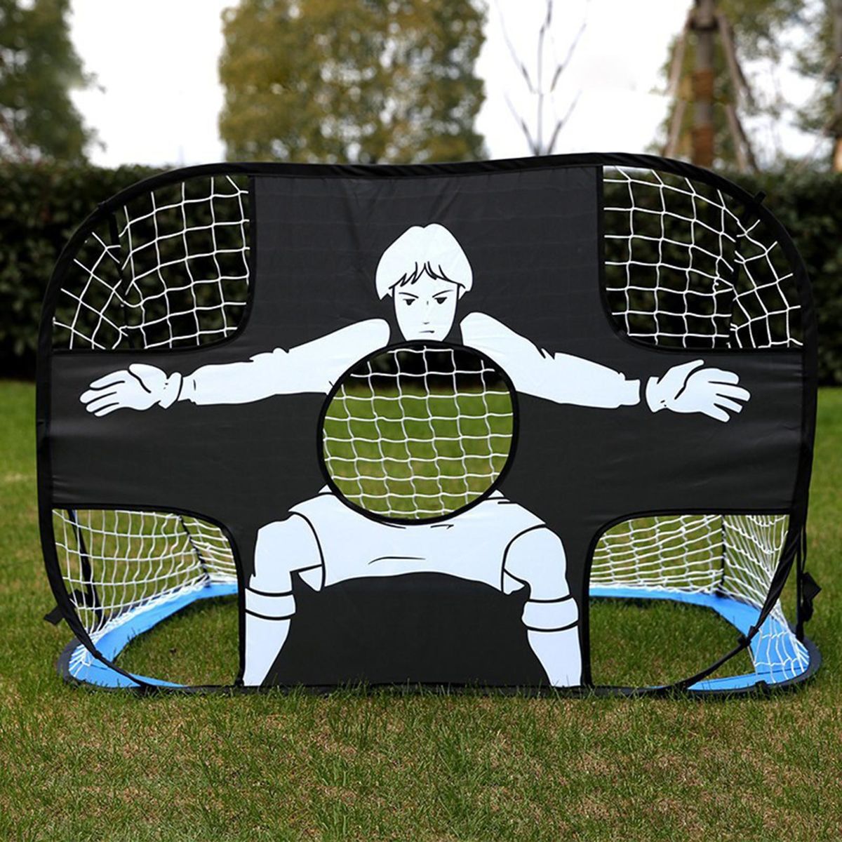 Football Goal Heavy-Duty Soccer Games Goal Blue