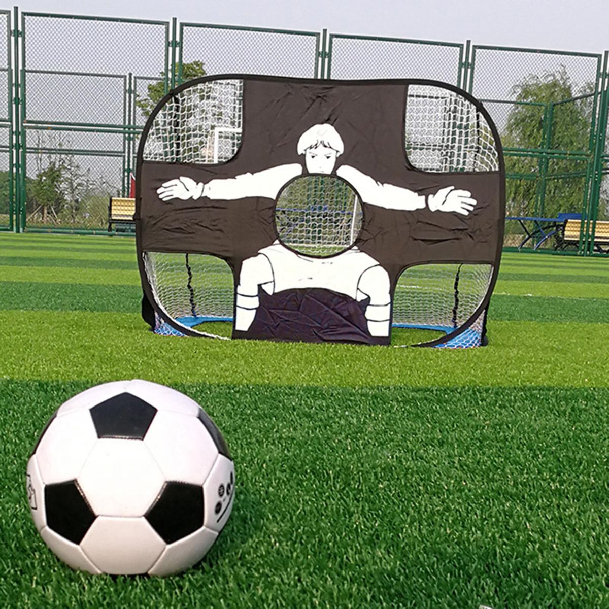 Football Goal Heavy-Duty Soccer Games Goal Blue