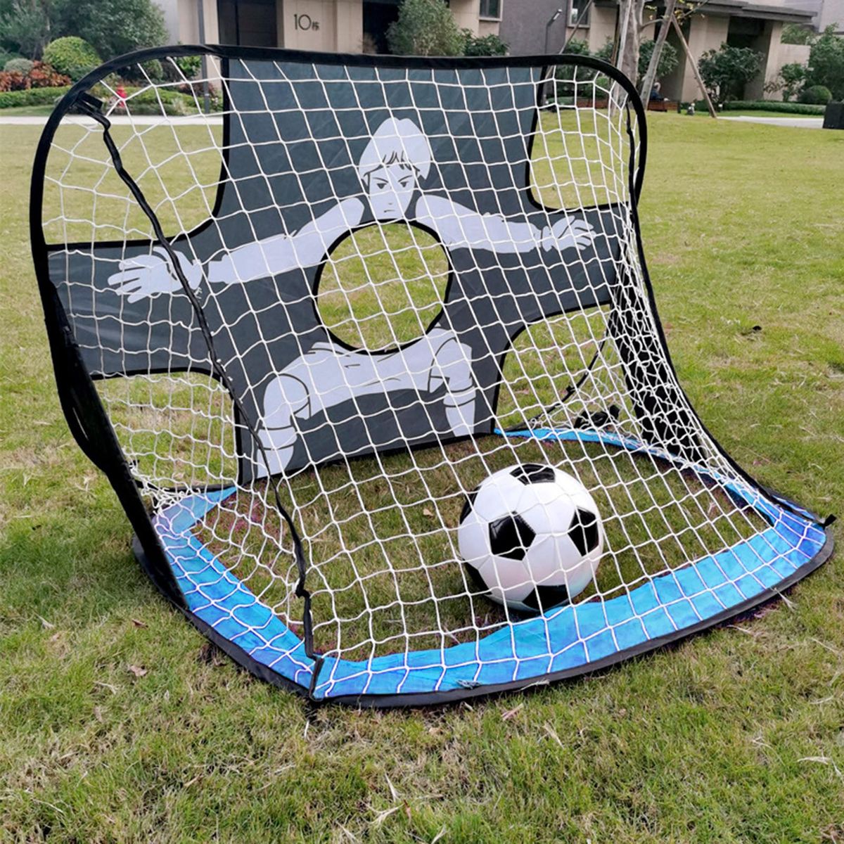 Football Goal Heavy-Duty Soccer Games Goal Blue