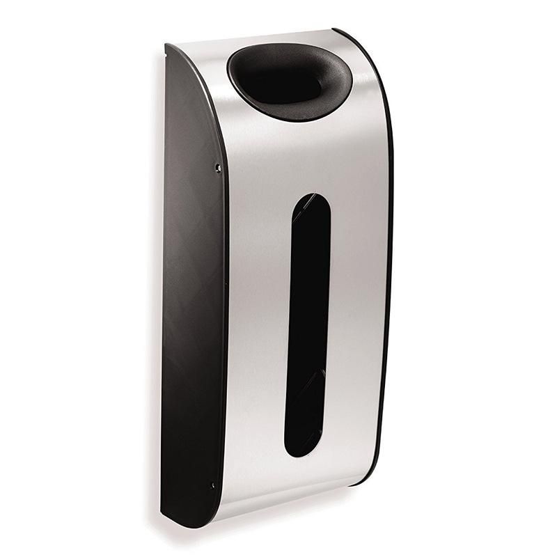Cross-border e-commerce stainless steel garbage bag storage box nail-free wall-free punching kitchen shopping bag shoe cover collection box