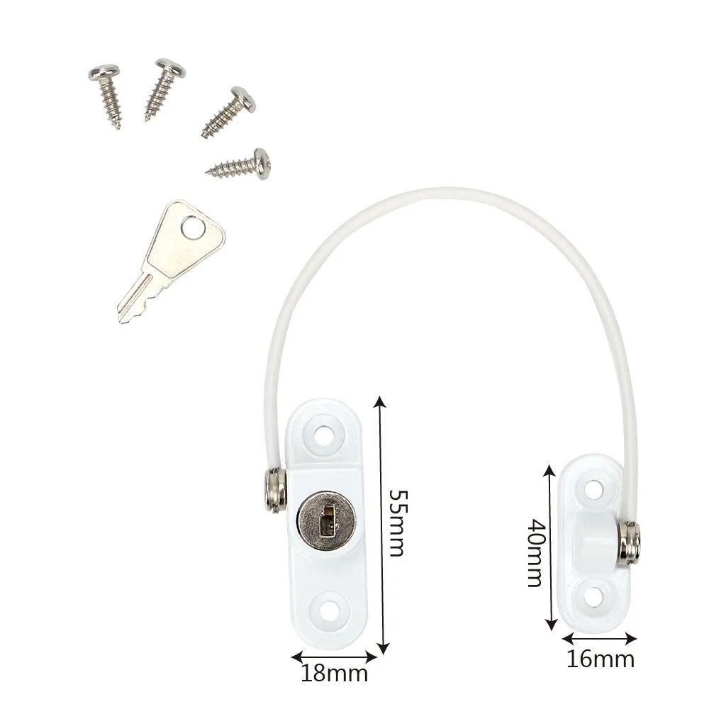 Door Window Security Lock 180mm Limit Child Safety Doors Lock Safety Device Window Restrictor Anti-theft