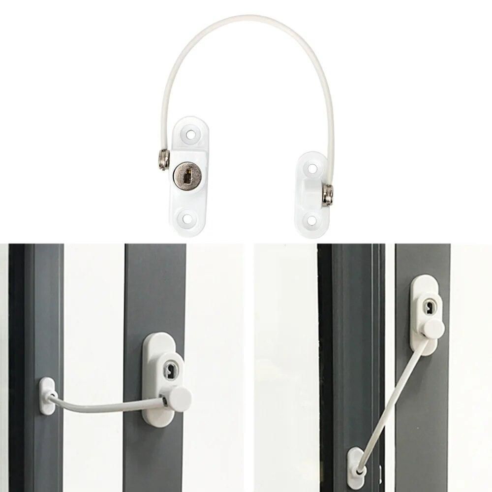 Door Window Security Lock 180mm Limit Child Safety Doors Lock Safety Device Window Restrictor Anti-theft