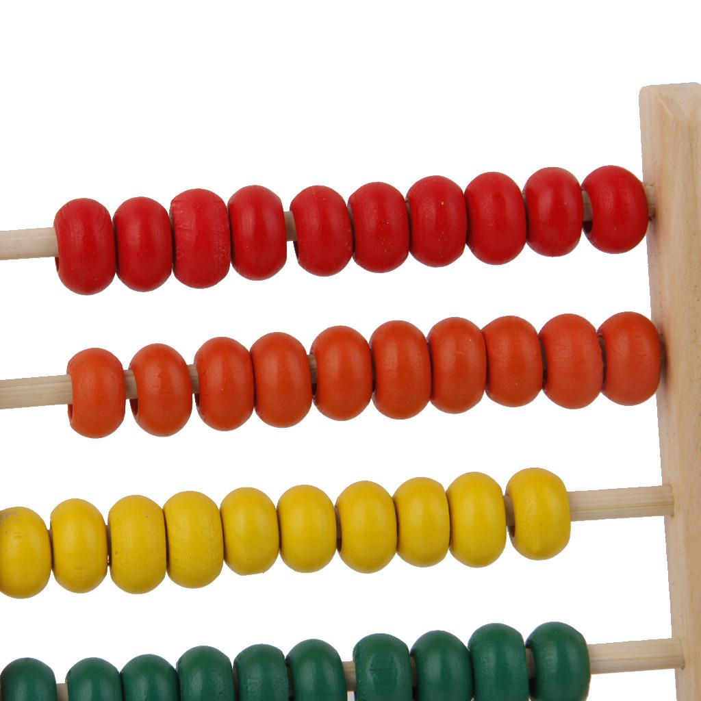 Childrens Toy Abacus Wood Maths Educational School Game