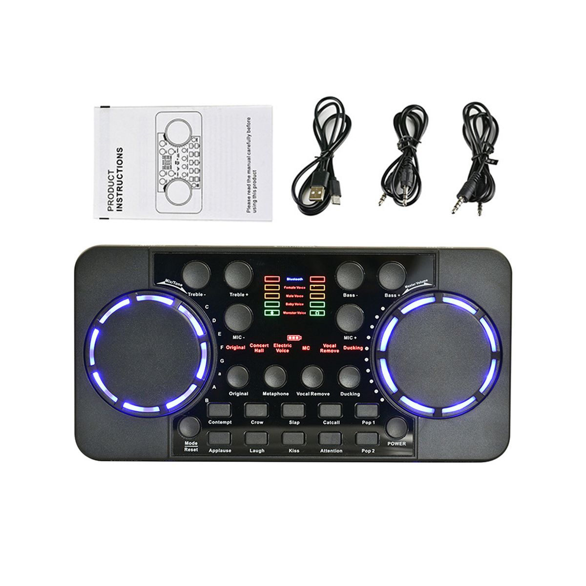 V300 Live Sound Card Multifunctional Rechargeable BT Sound