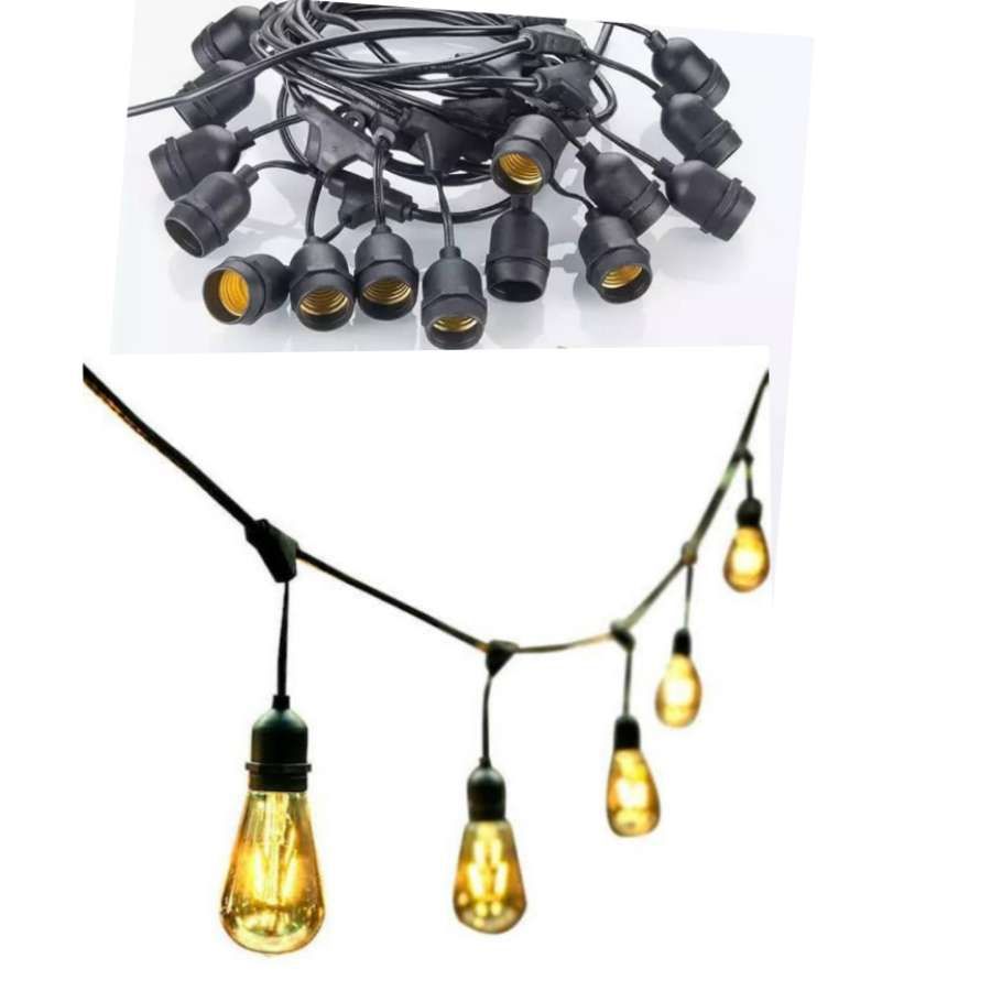 String Lights Fillament 10meters ×20Lamp Holders