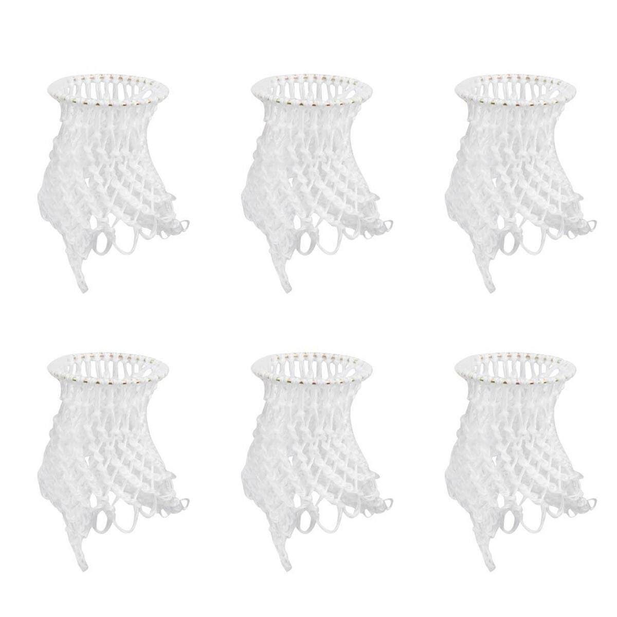 6Pcs/set White Billiards Pool Table Mesh Cotton Nets Pockets Bag For Snooker