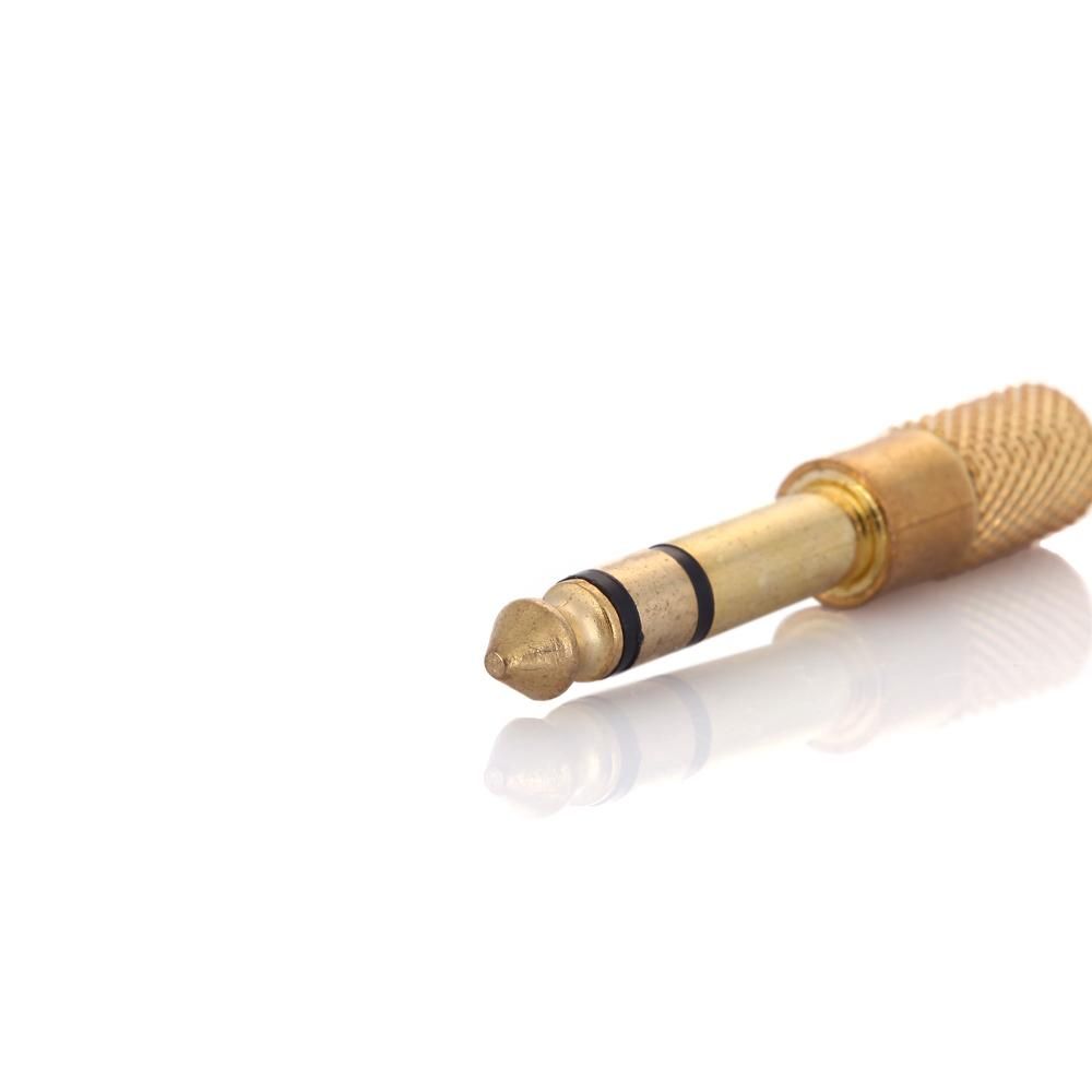 Audio Jack Adapter Convertor Stereo Plug Socket for Electric Guitars Microphone Headphone 6.5mm Male 3.5mm Female
