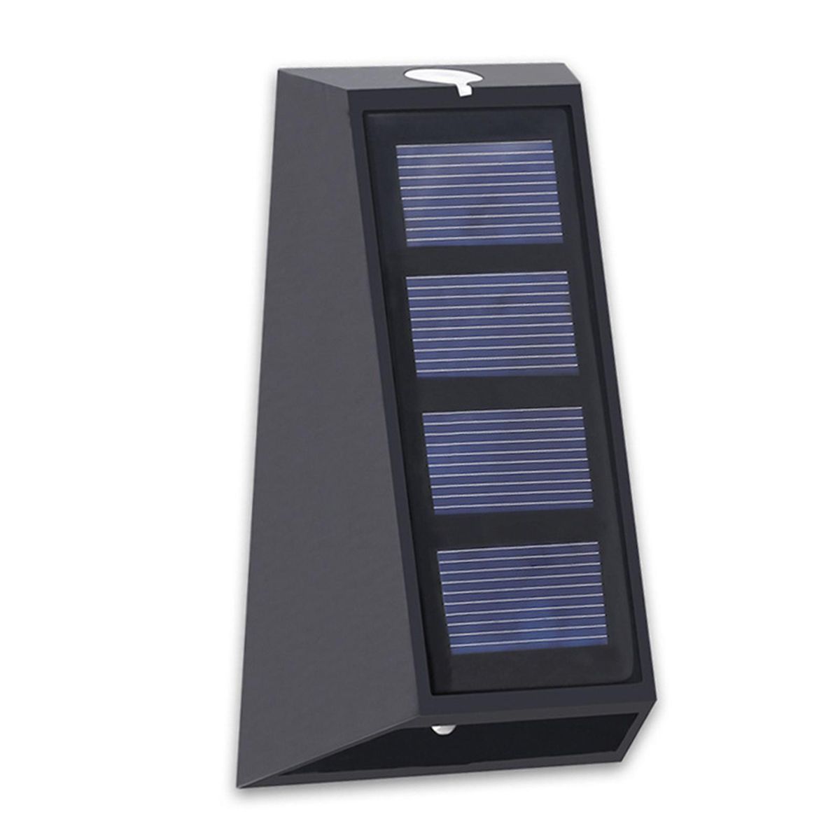 2Pcs Outdoor Fence Lights Solar-Powered Lamps Landscape Up Down Lights Multicolor