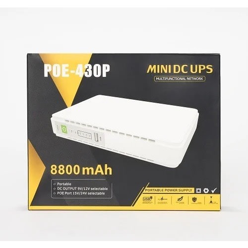 POE 430p Mini Dc Ups For Router 9v 12v 15v 8800mAh