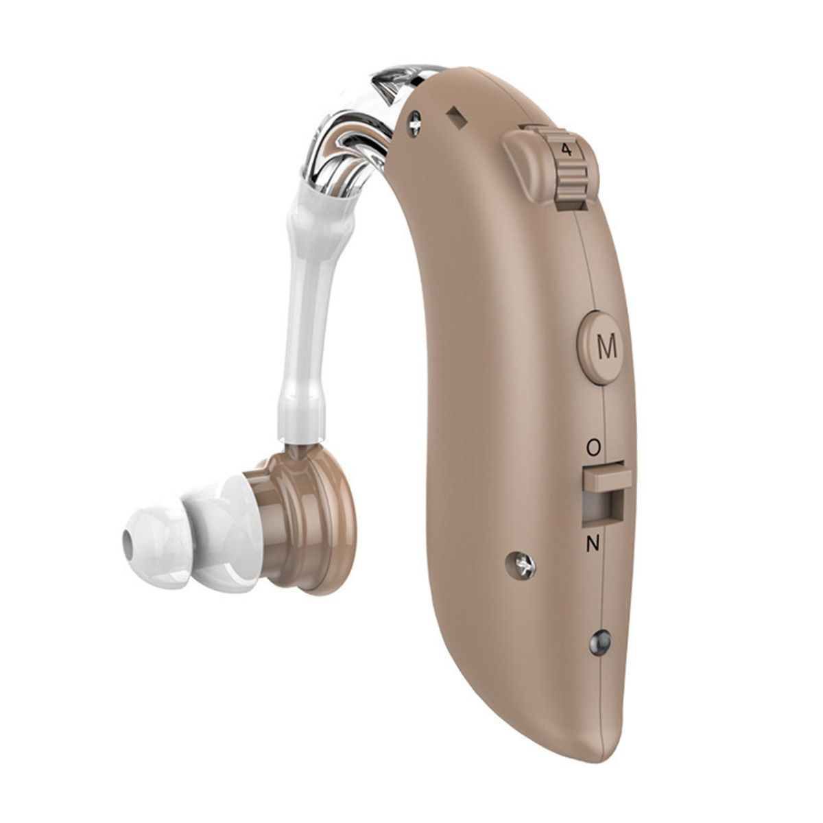 1PCS Mini Rechargeable Ear Back Type Hearing Device Low Power Consumption Sound Amplifier