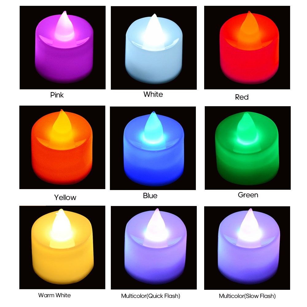Electric Led Candle Lamp Flameless Tealight Candles For