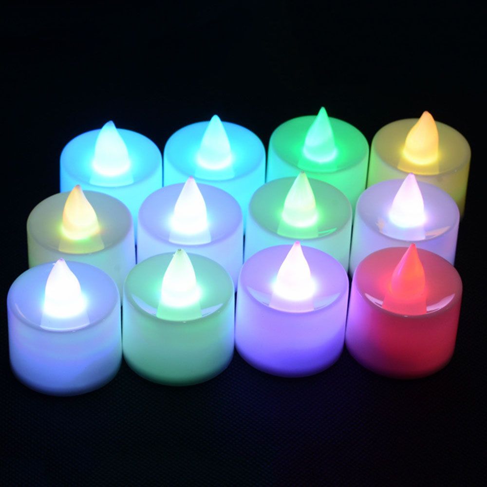 Electric Led Candle Lamp Flameless Tealight Candles For