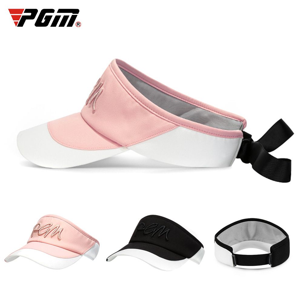 PGM Golf Visor Women Embroidery Empty Top Hat Sun Hats For