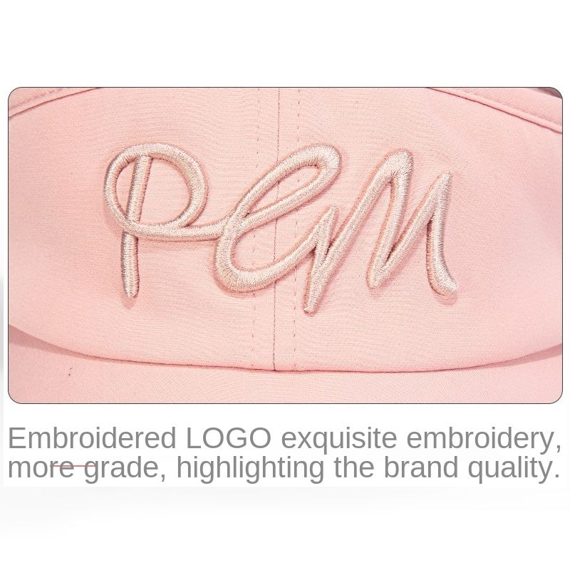 PGM Golf Visor Women Embroidery Empty Top Hat Sun Hats For