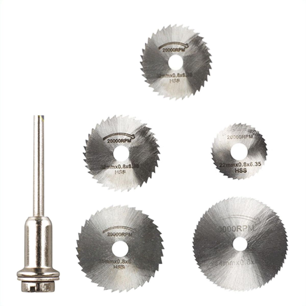 Circular SawBlades Set for Dremel Rotary Tool Wood Plastics PVC Cut-of Cutting Blading