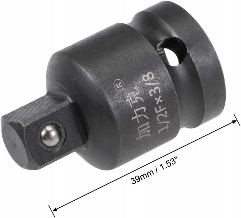 2pcs 1/2" Drive (Female) x 3/8" (Male) Impact Socket Reducer