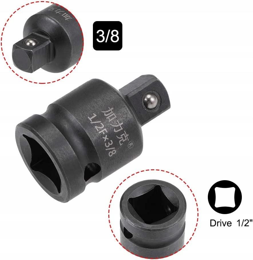2pcs 1/2" Drive (Female) x 3/8" (Male) Impact Socket Reducer